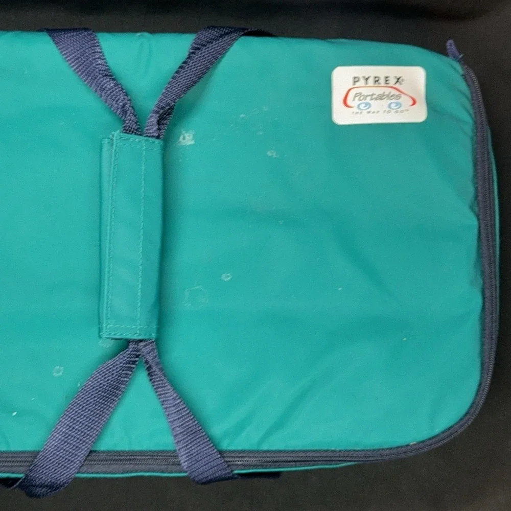 Pyrex Portables Green Insulated Lunch Food‎ Carrier Microcore Thermal Tote Bag